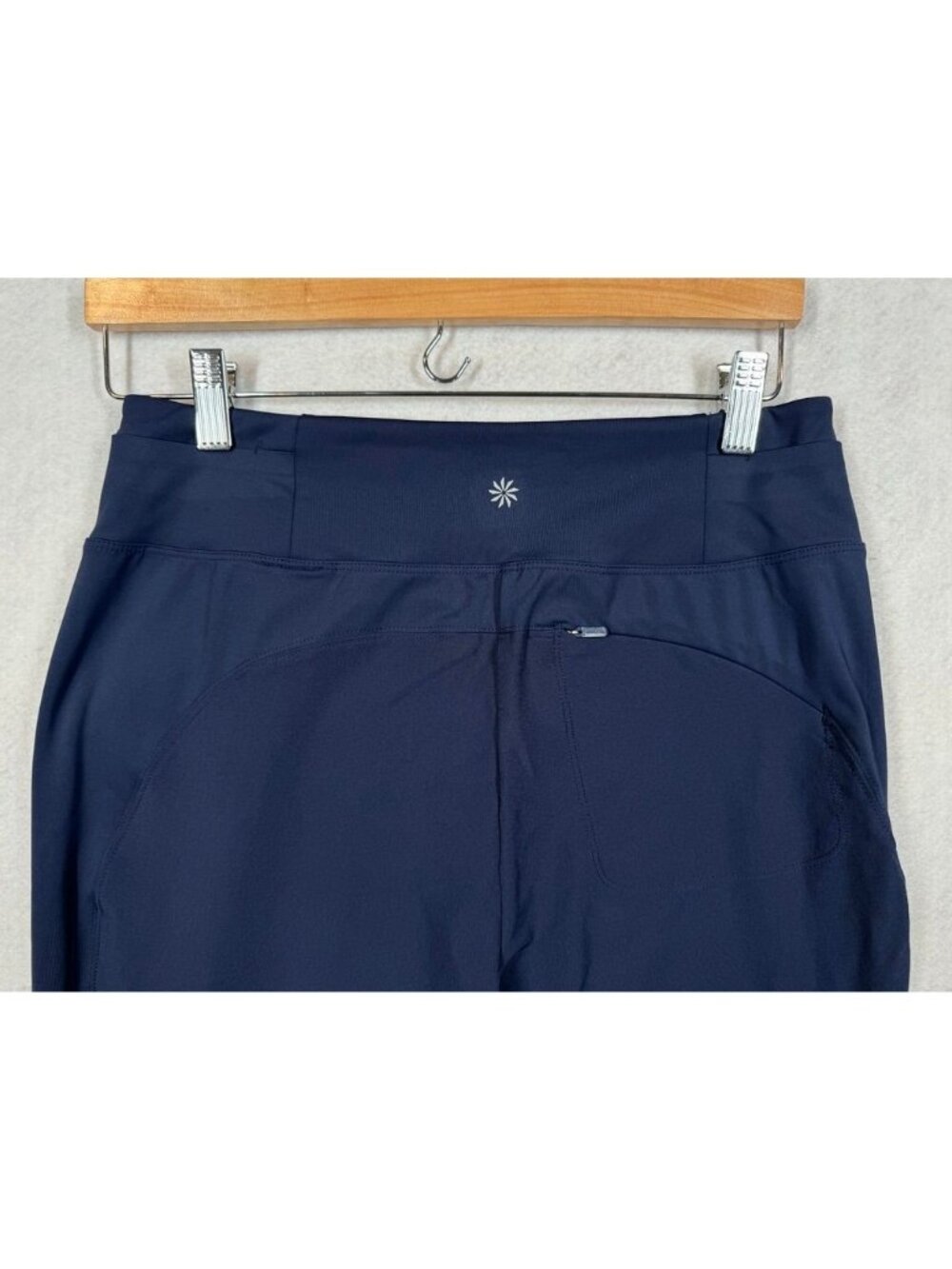 Athleta Fairway Golf Pant Navy Blue High Rise Woven Athleisure 533753 Women's 10 - Picture 6 of 10